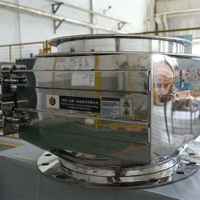 Selbstreinigender Permanentmagnetseparator mit hohem Neigungsgrad und pneumatischem Antrieb zur kontinuierlichen Eisenentfernung